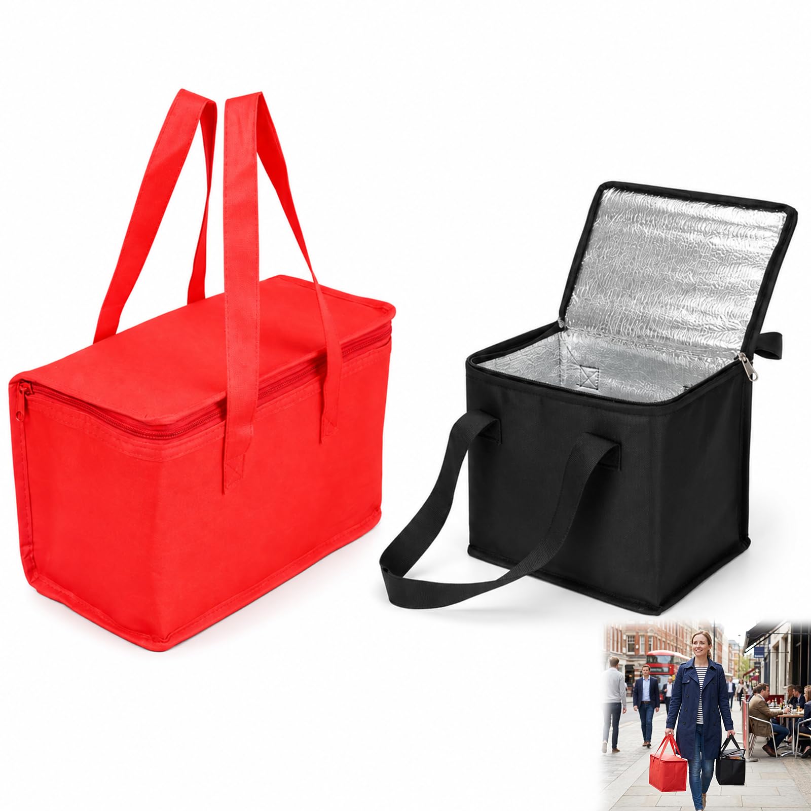 GYTFOG 2pcs Small Cooler Bags, Cooler Bag Small, Ice Box for Food Travel, Insulated Thermal Food Carriers, Compact Storage Design Measuring,Small Cool Box and Small Cooler Box Solutions