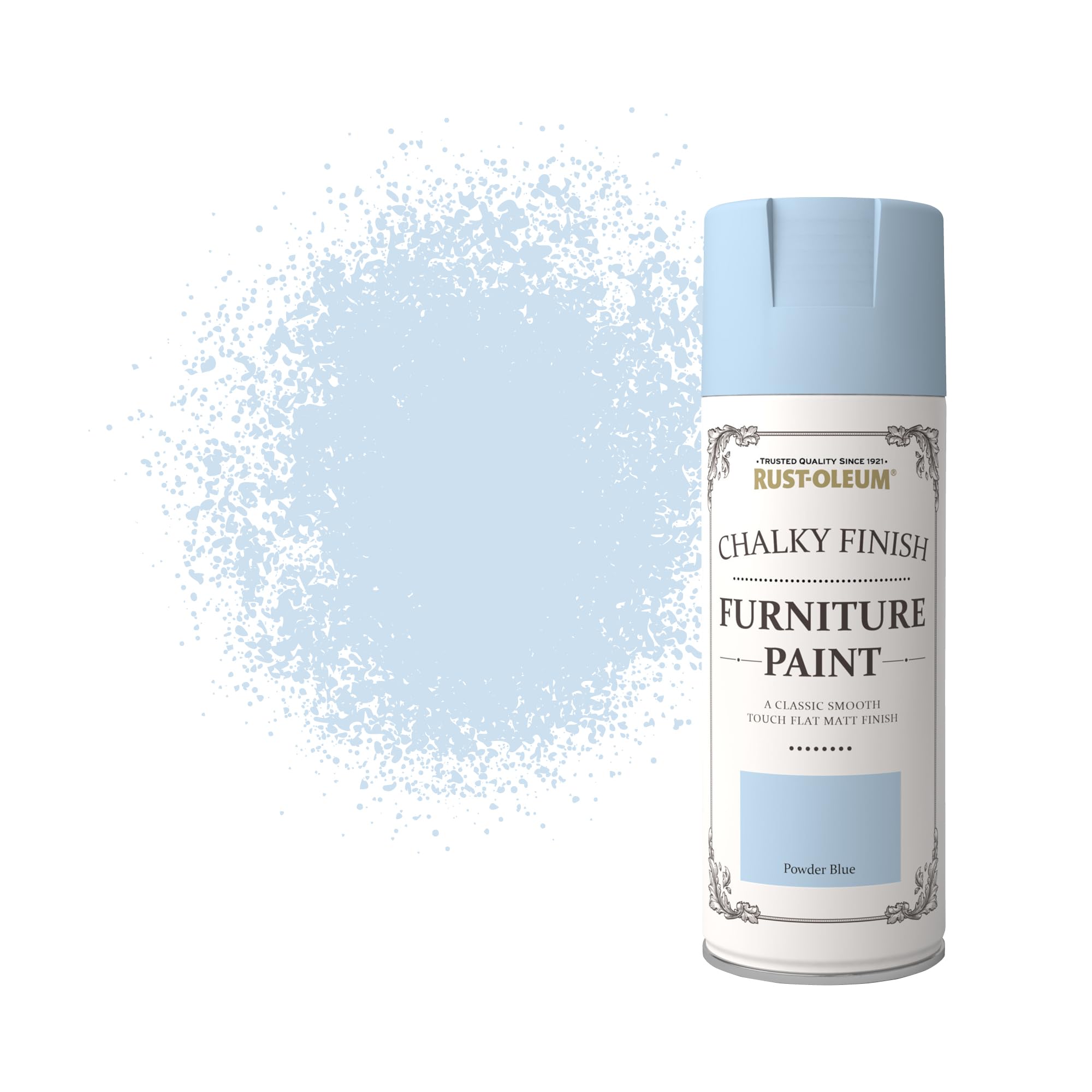 Rust-Oleum 400ml Chalky Finish Furniture Spray Paint Aerosol - Powder Blue