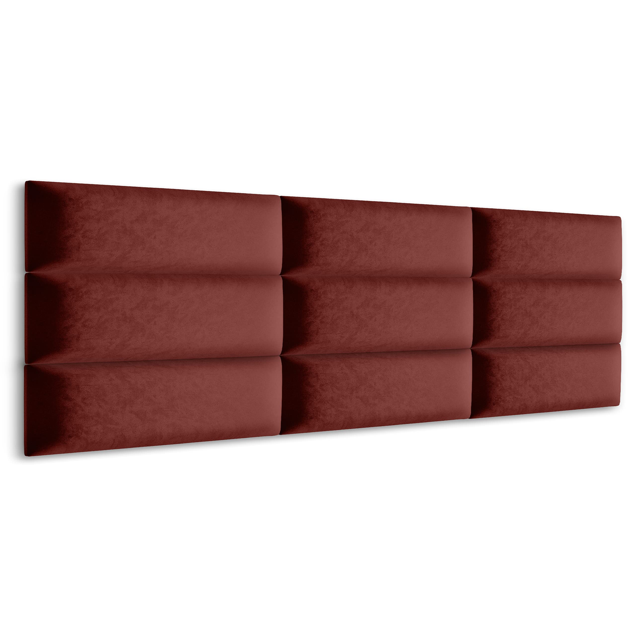 Muralo Gestoffeerd paneel, ovaal, wandkussen, bedhoofdeinde, wandpaneel, slaapkamer, woonkamer, bed, lendenkussen, modern, luxe, grijs, 20 x 60 cm