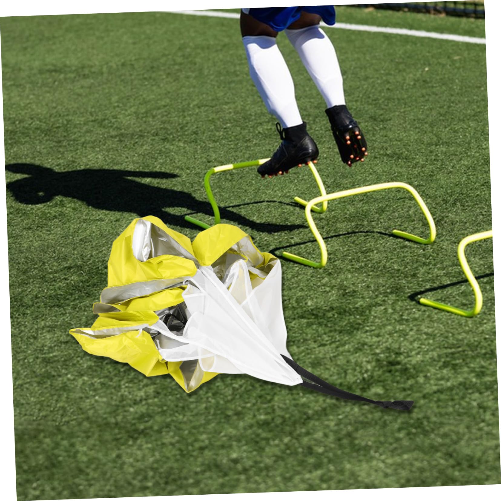 POPETPOP Paracaídas De Arrastre para Entrenamiento De Velocidad para Correr para Entrenamiento De Velocidad para Ejercicios De para Fútbol ​​Tela Oxford 210D Amarilla