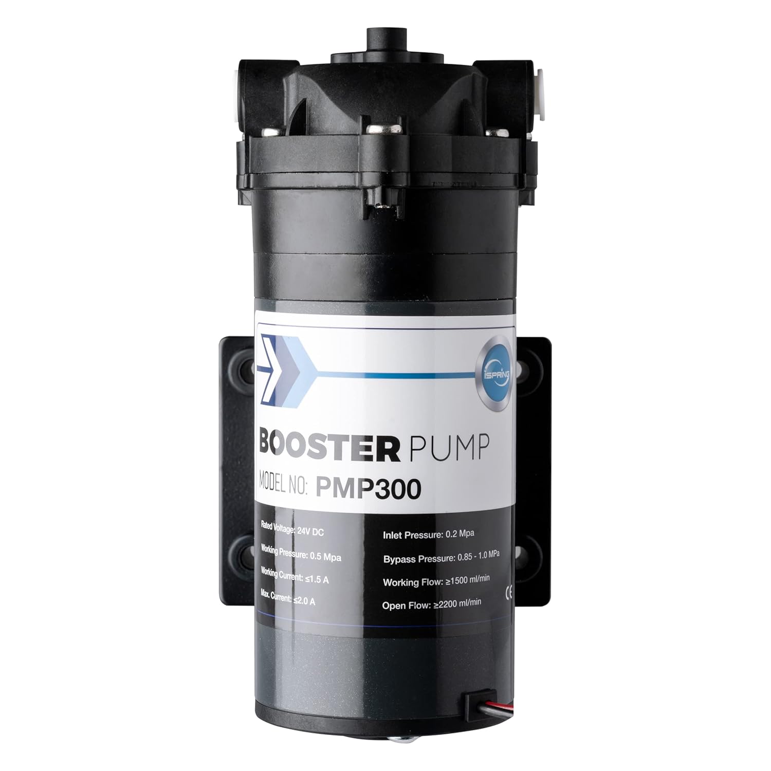 iSpring PMP300 Booster Pump for RCB3P Reverse Osmosis System, Replacement Pump with the Pre-wired Quick-Connection for iSpring RCB3P