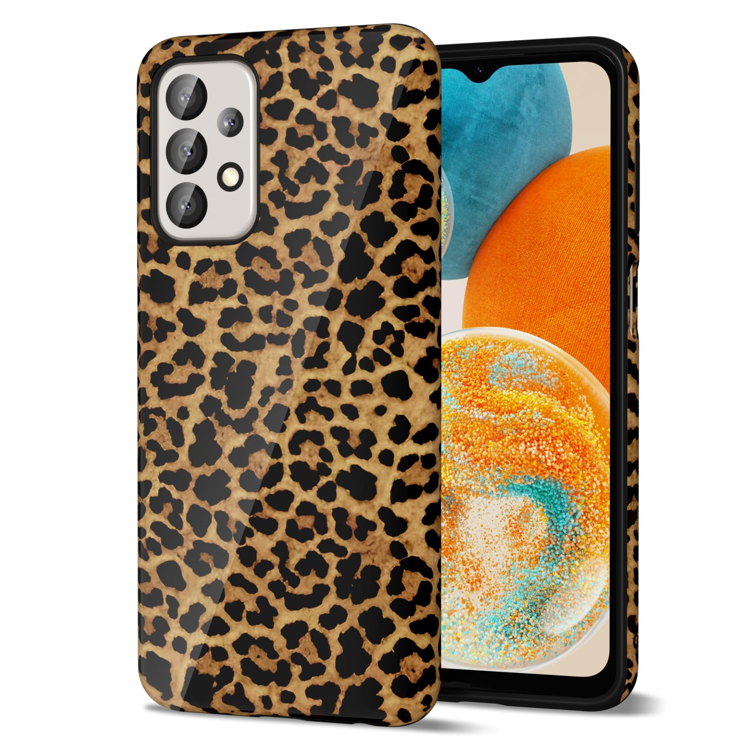 Svanove Cheetah Print Phone Case for Samsung Galaxy A23 5G Case Girly, Cute Leopard Case for Women, Luxury Trendy Retro Animal Print Design, Aesthetic