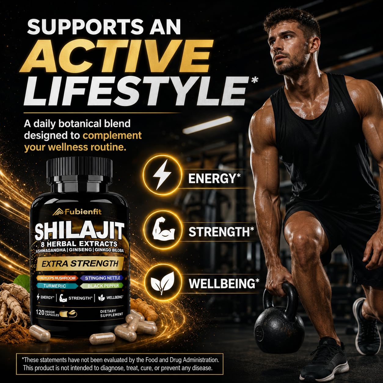 Shilajit Capsules for Men with Ashwagandha for Energy & Stamina Support — Amazon image 3
