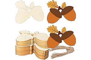 All-Natural Wooden Acorns Adorn Your Crafts