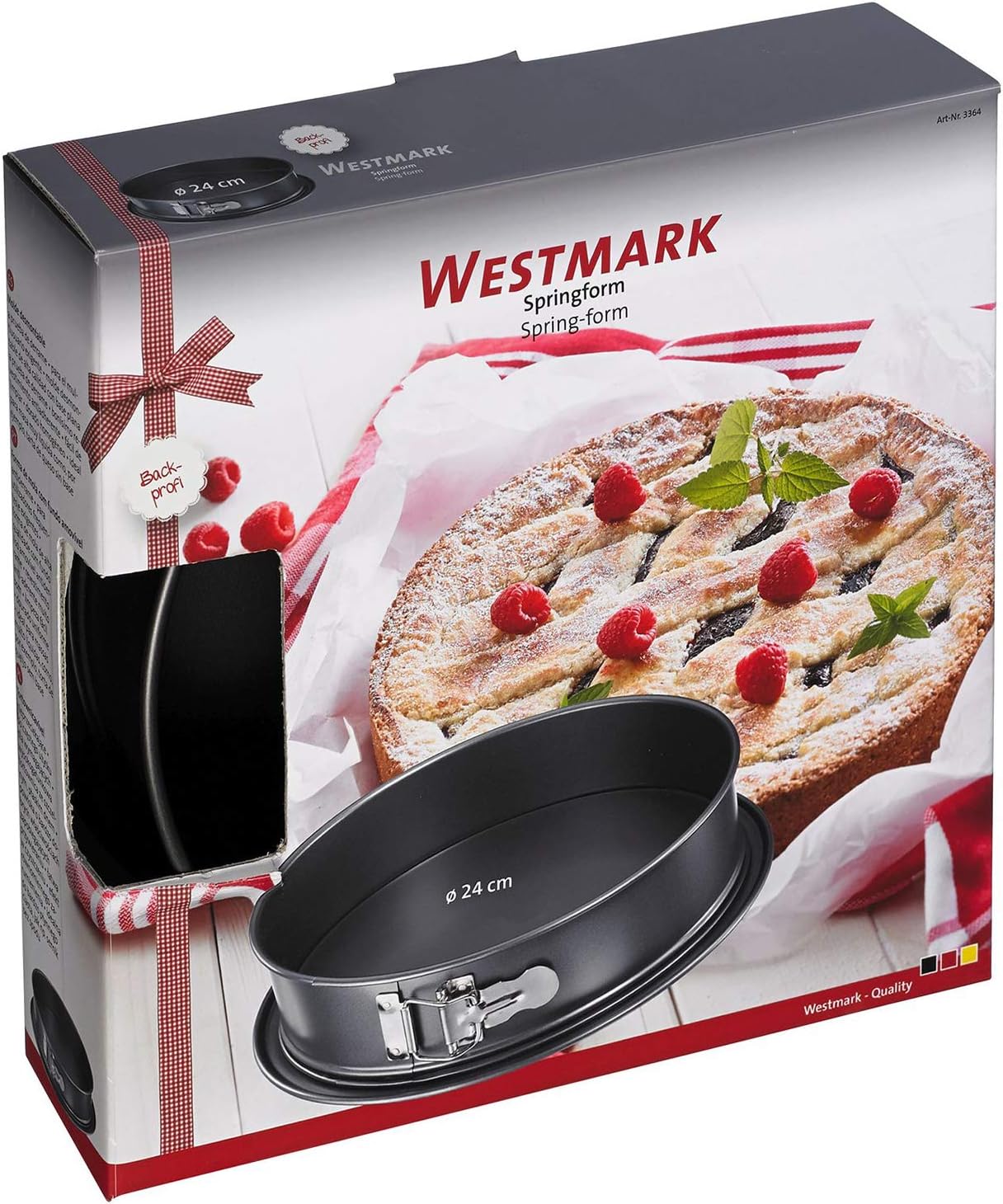 Westmark Nonstick Springform Pan with Leak Proof Base, 9.4", Gray