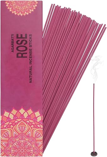 Miniatura 4 de Varillas de incienso rosa  Aroma de larga duración para positividad  Aromaterapia para aliviar el estrés  Paquete de 252 varillas