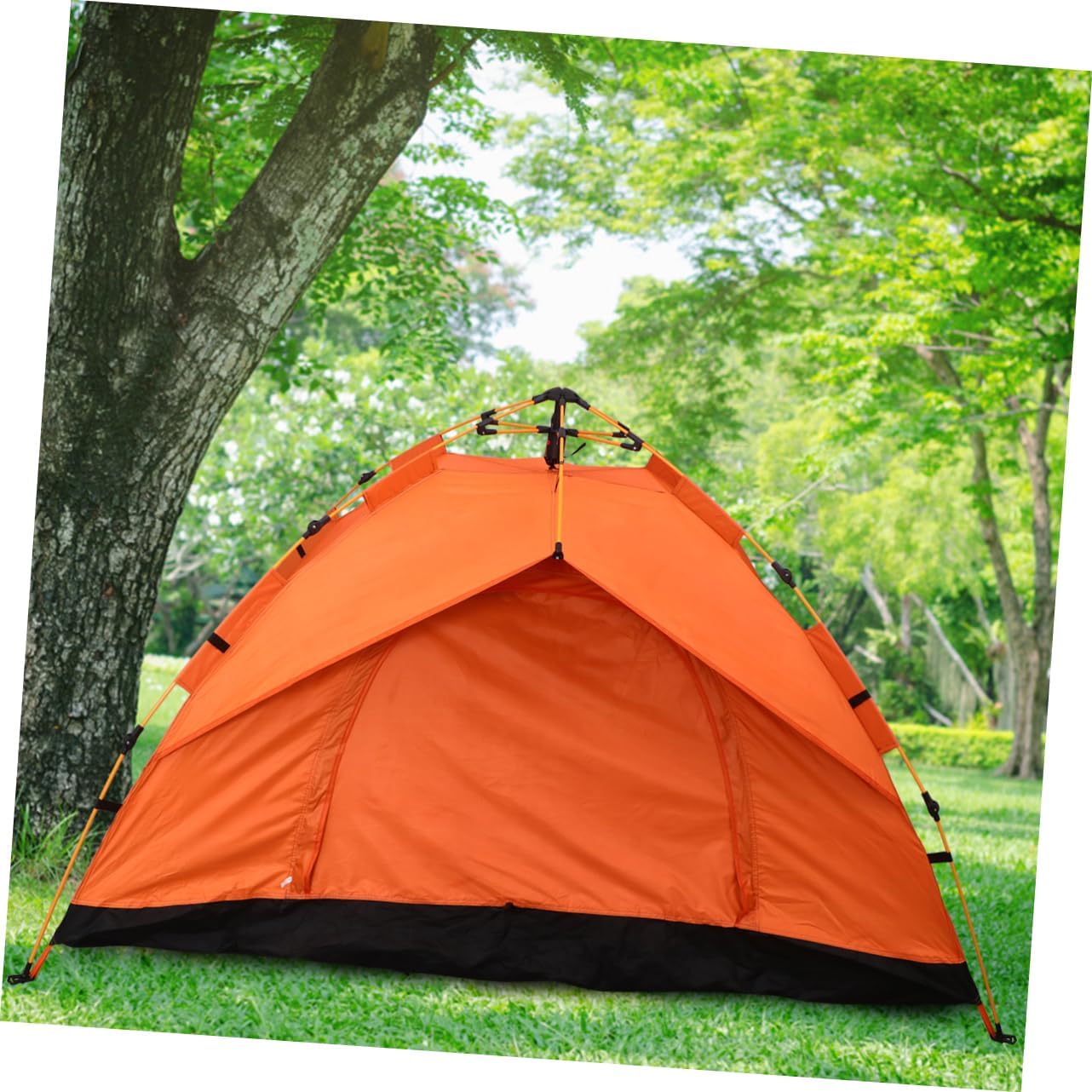 Fully Automatic Oxford Cloth Camping Tent for Outdoor Travel Quick-Opening Foldable Tent Carry Bag Waterproof for Camping Hiking and Beach