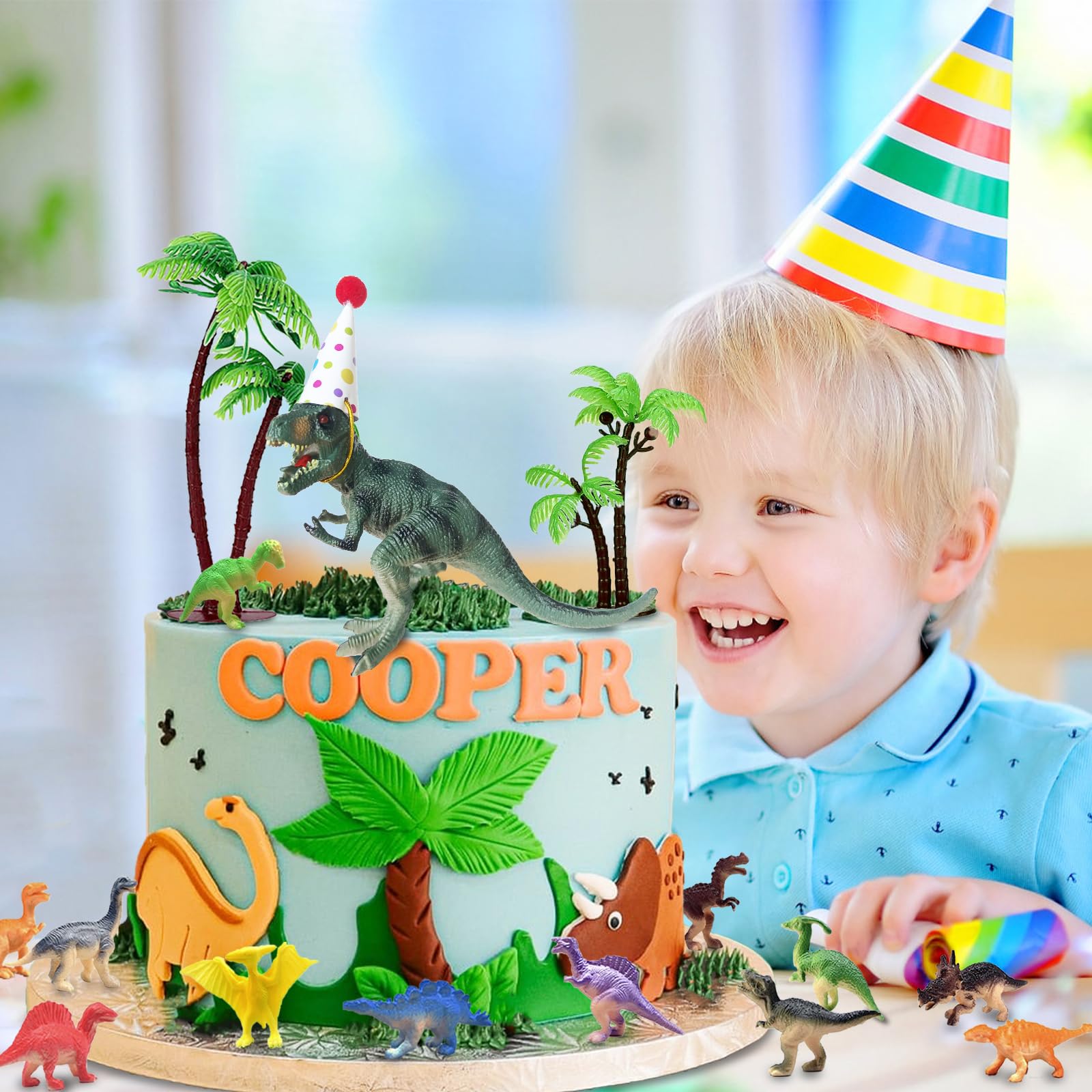 Utensili Decorativi Moinkerin Topper Per Torte Dinosauro Topper Cupcake Topper Cibo Frutta Topper Per Torta