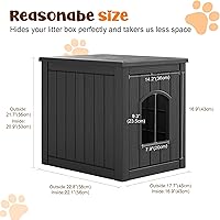 Vista 7 de Fancyango Casa para perros para exteriores e interiores, para muebles resistentes a la intemperie y elegantes, casa para perros al aire libre