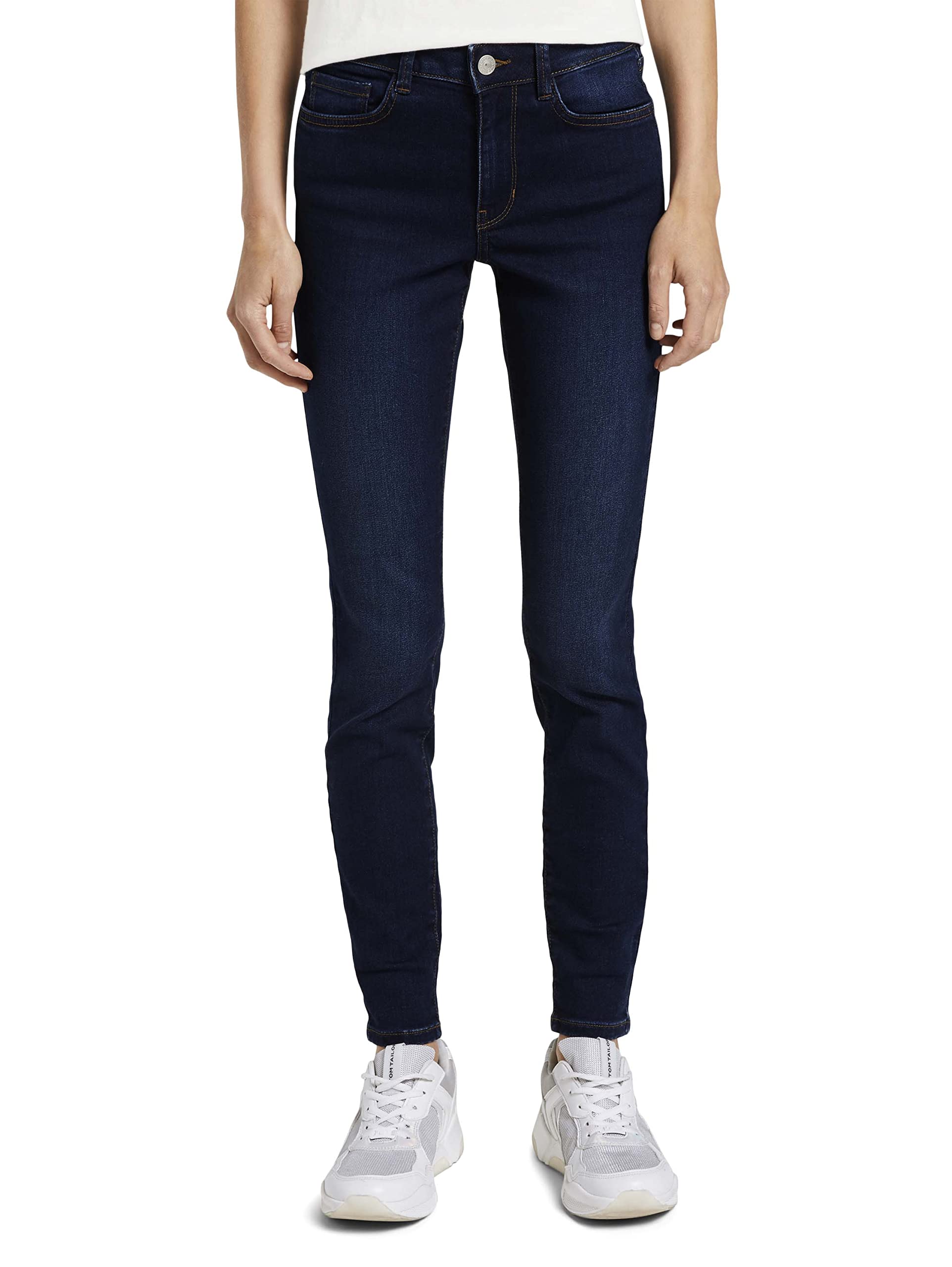 TOM TAILOR Denim Damen Nela Extra Skinny Jeans, 10120 - Used Dark Stone Blue Denim, XS/32