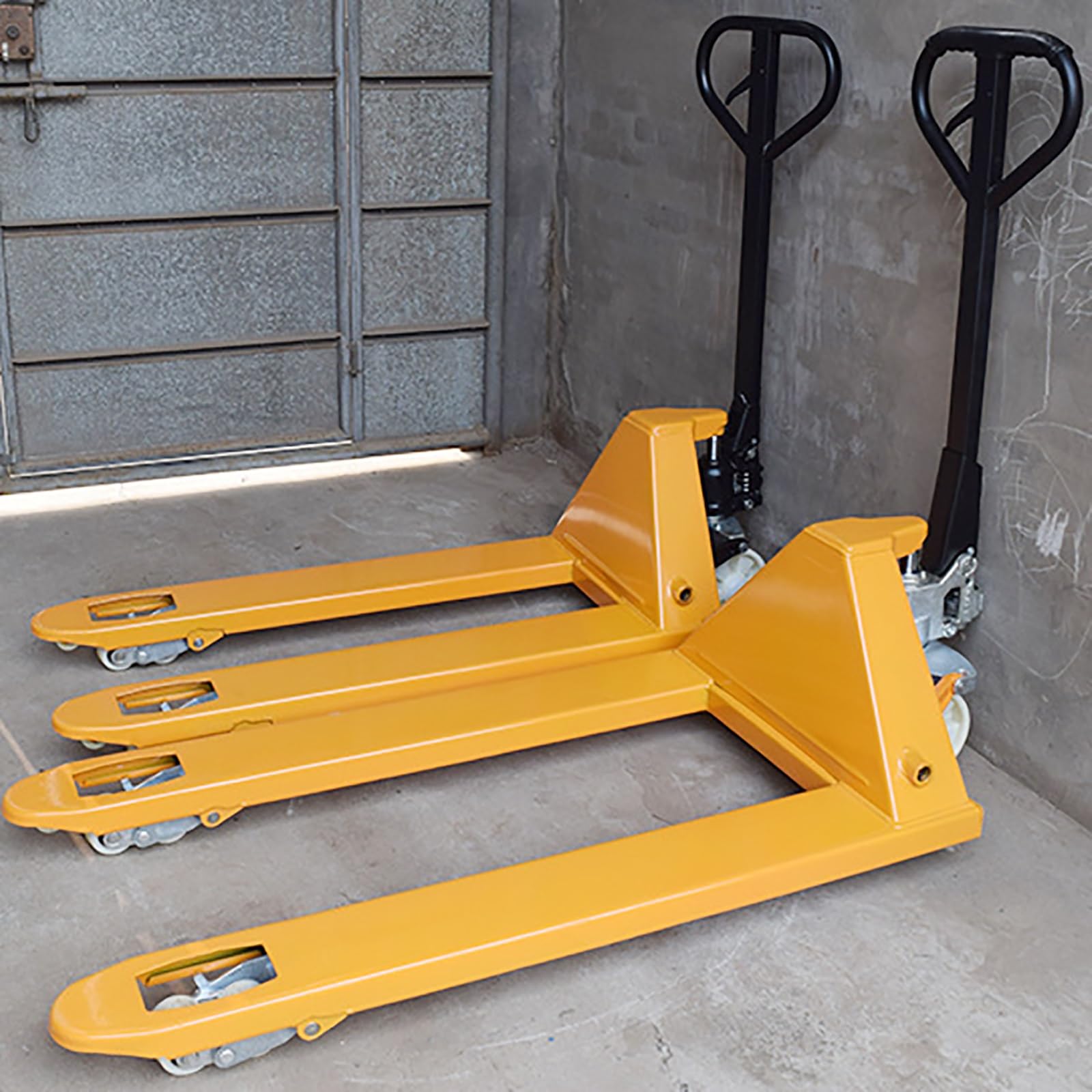 Ręczny podnośnik paletowy Heavy-Du, hydrauliczny ręczny wózek widłowy z nylonowymi kółkami, wózek do podnoszenia materiałów magazynowych, elektryczny podnośnik do wydajnego przenoszenia i obsługi