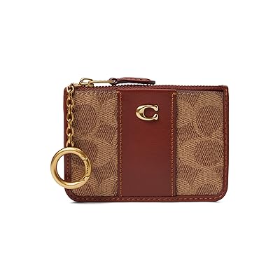 COACH Color Block Coated Canvas Signature Mini ID Skinny Women