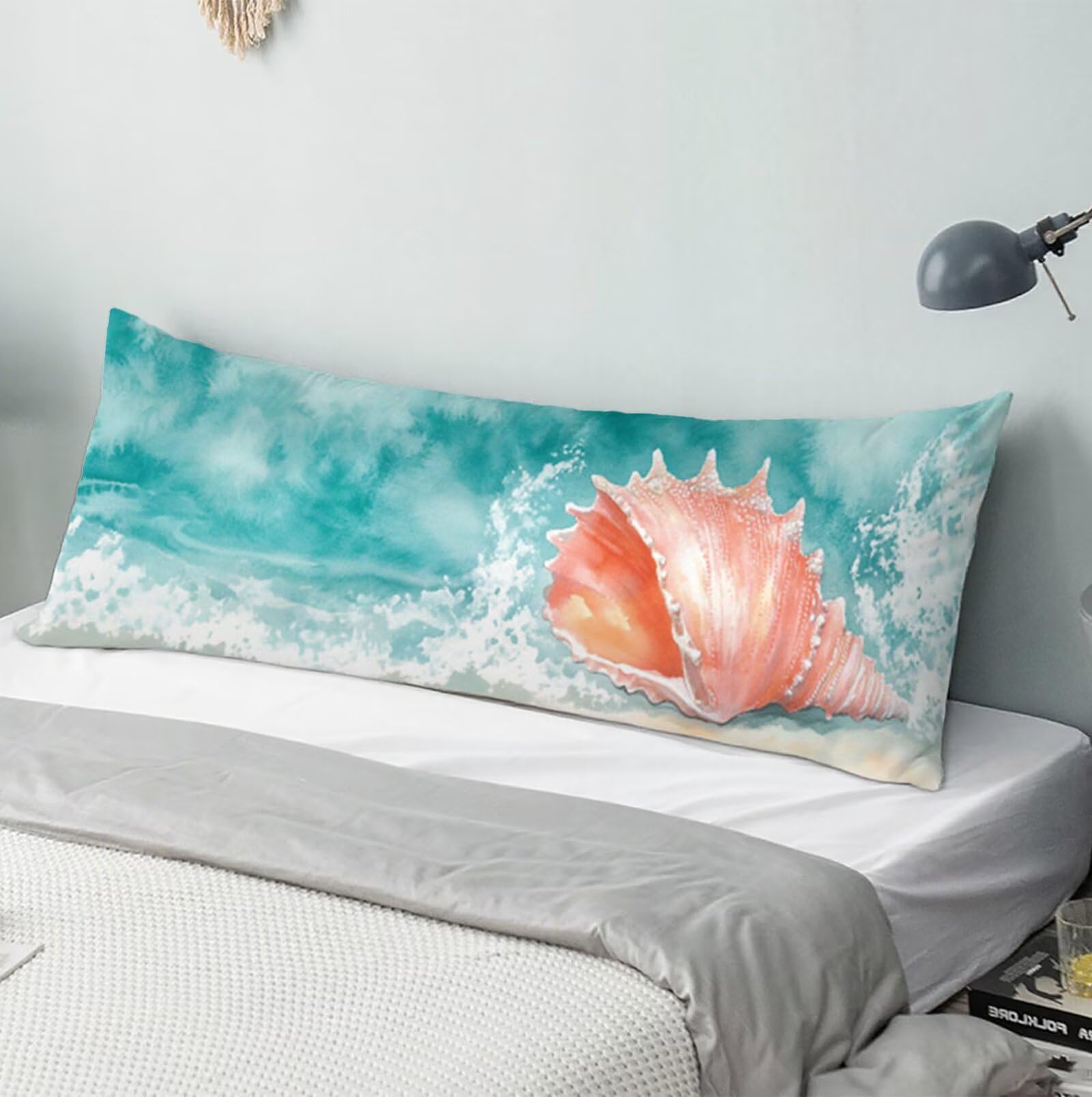 Różowe poszewki na poduszki na sofę 60 x 180 cm, aksamitna bawełniana miękka i oddychająca poszewka na poduszkę, poszewka na poduszkę łóżko z niewidocznym zamkiem błyskawicznym poszewka na poduszkę