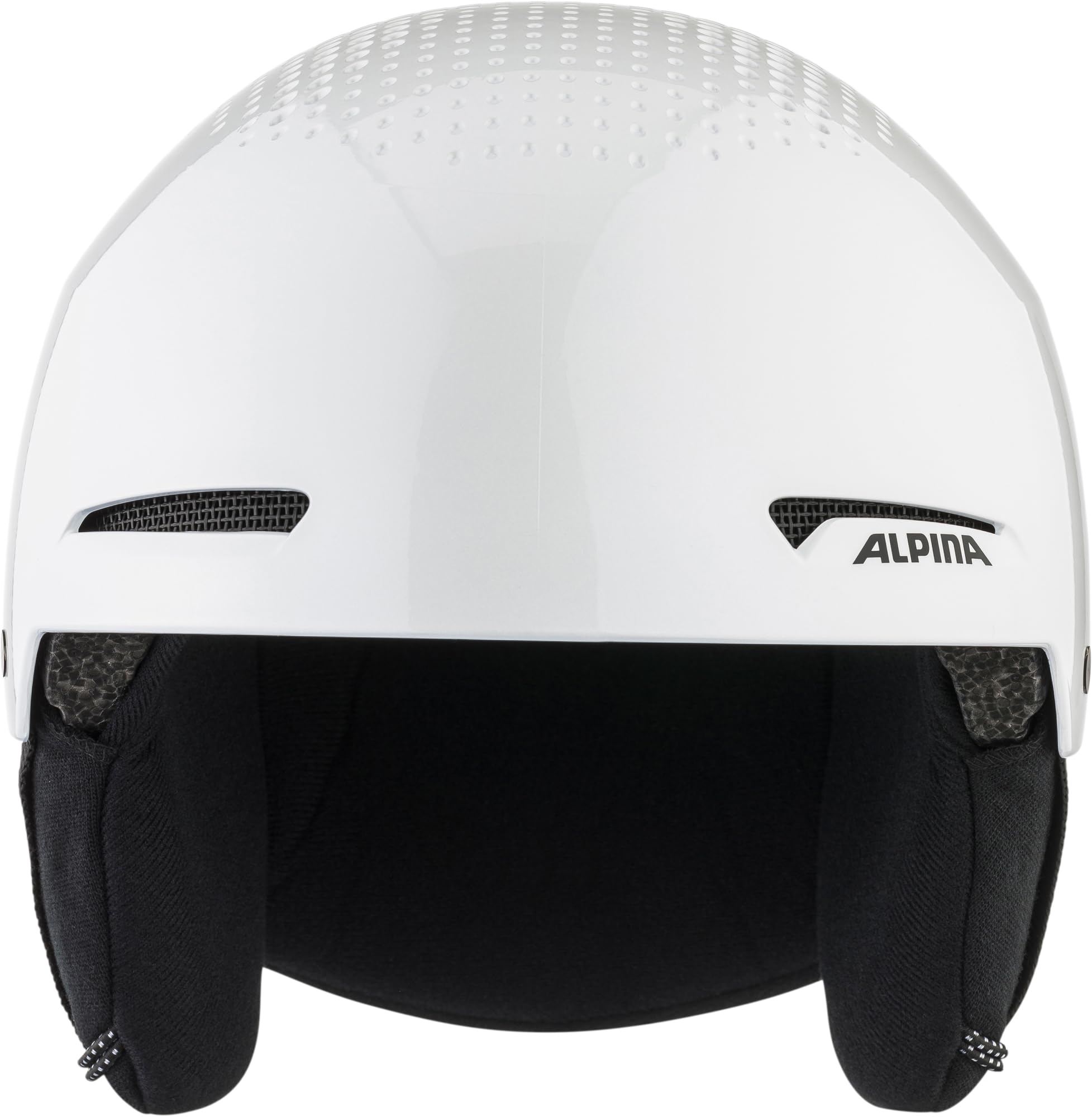 Alpina Arber – Wysokiej jakości i lekki kask narciarski dla dorosłych, z wyjmowanymi nausznikami, optymalna absorpcja wstrząsów, white-metallic gloss, S (51-55)