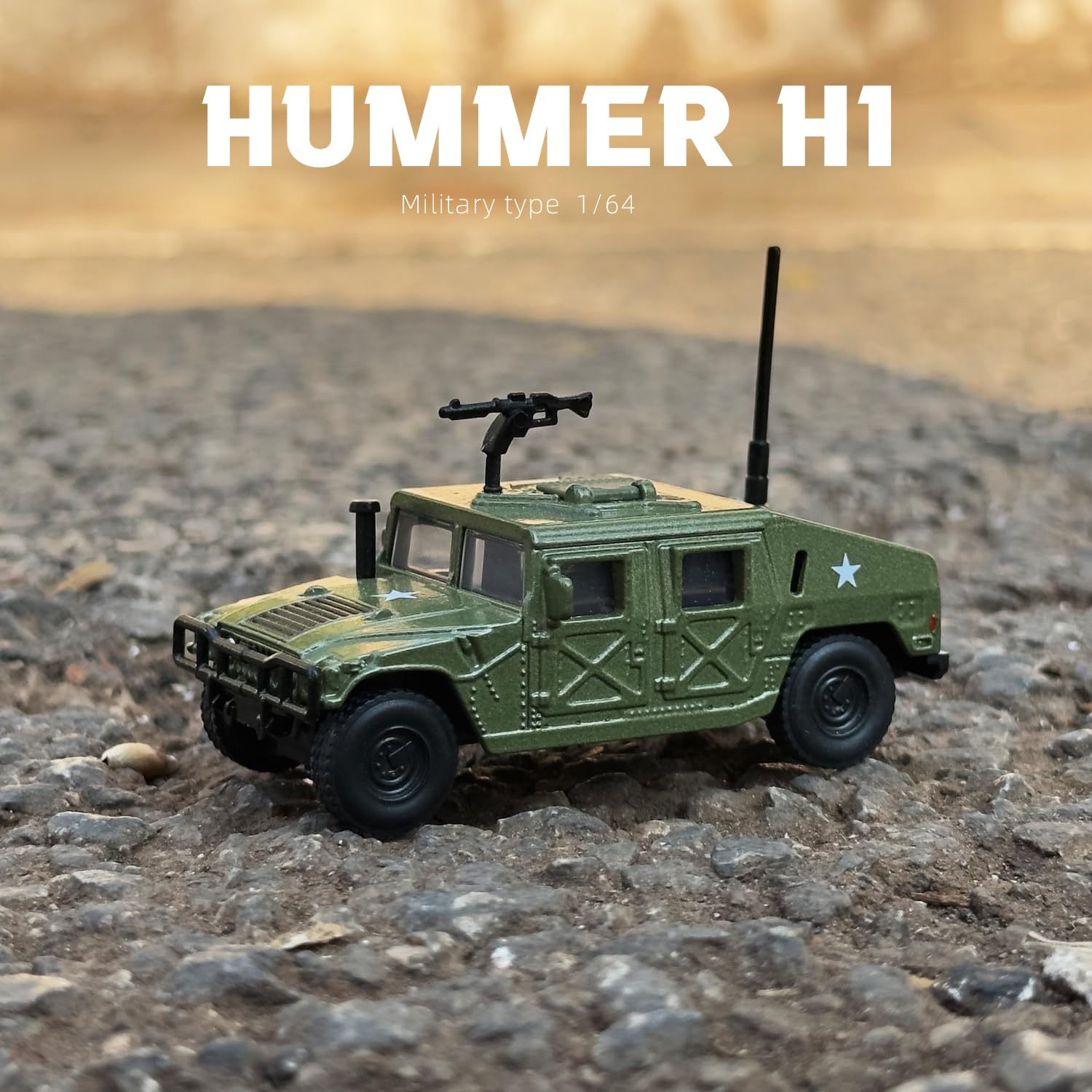 Amazon | NUOTIE 1/64 ハマー H1 カーモデル ミリタリー トラック オフ