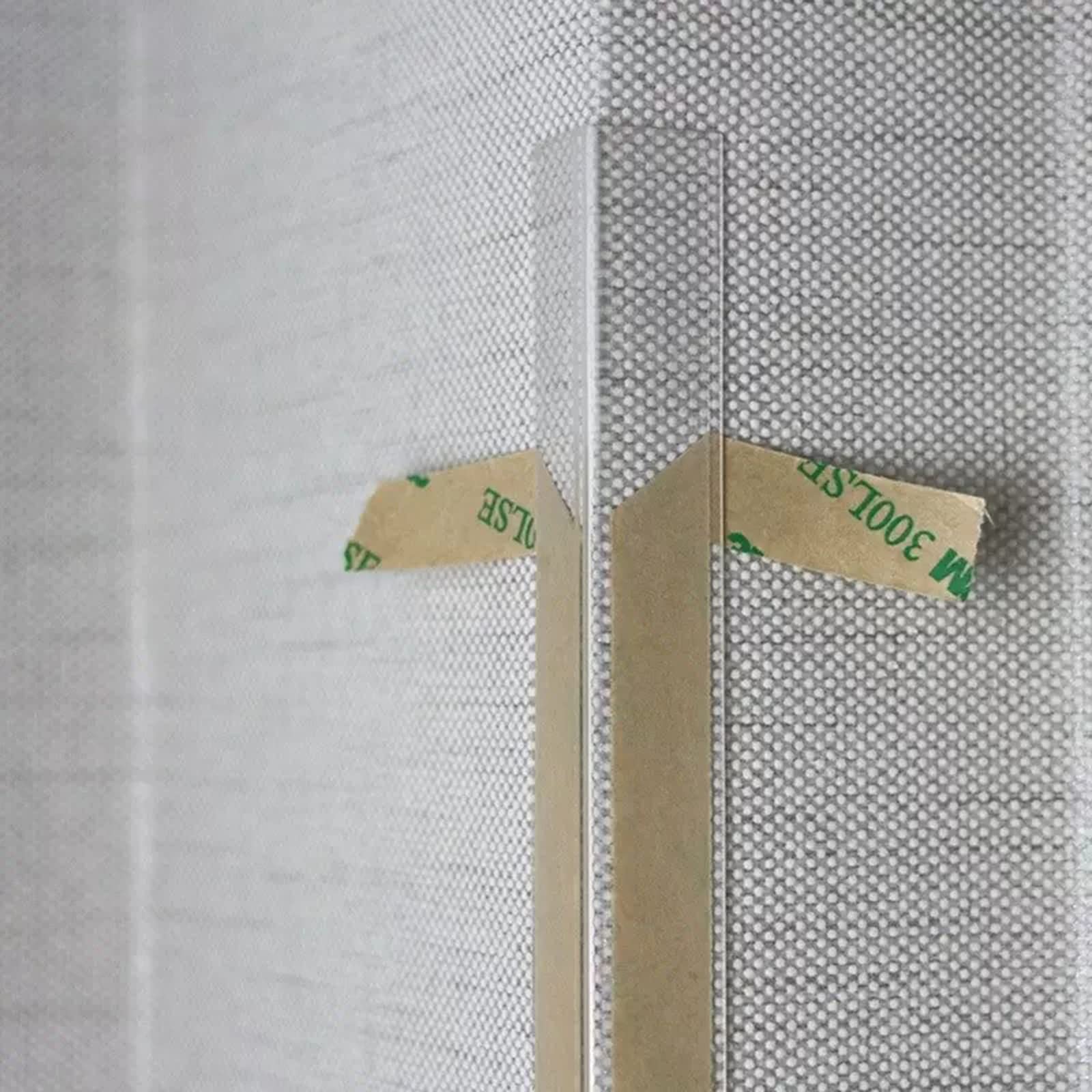 Protection d'angle murale transparente de finition premium anti-trace