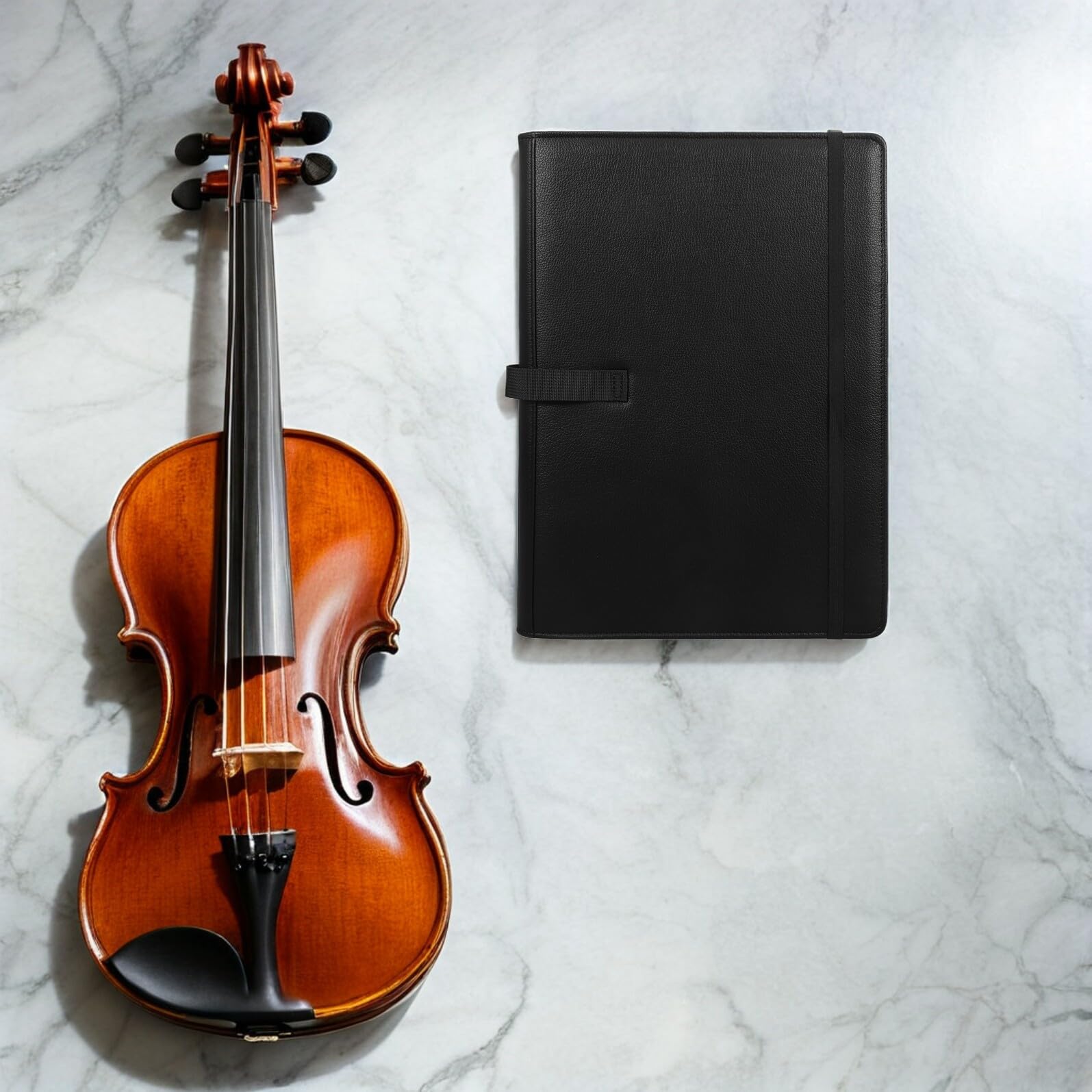 Carpeta de Partituras Pulg para Piano y Guitarra Organizador Portátil Resistente para Almacenamiento y Transporte de Notas Musicales Estudio y Conciertos