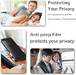 2 Pack Privacy Screen Protector for Samsung Galaxy S25 FE with 2 Pack Camera Lens Protector, Anti Spy Private Tempered Glass, Anti Scratch, Bubble Free