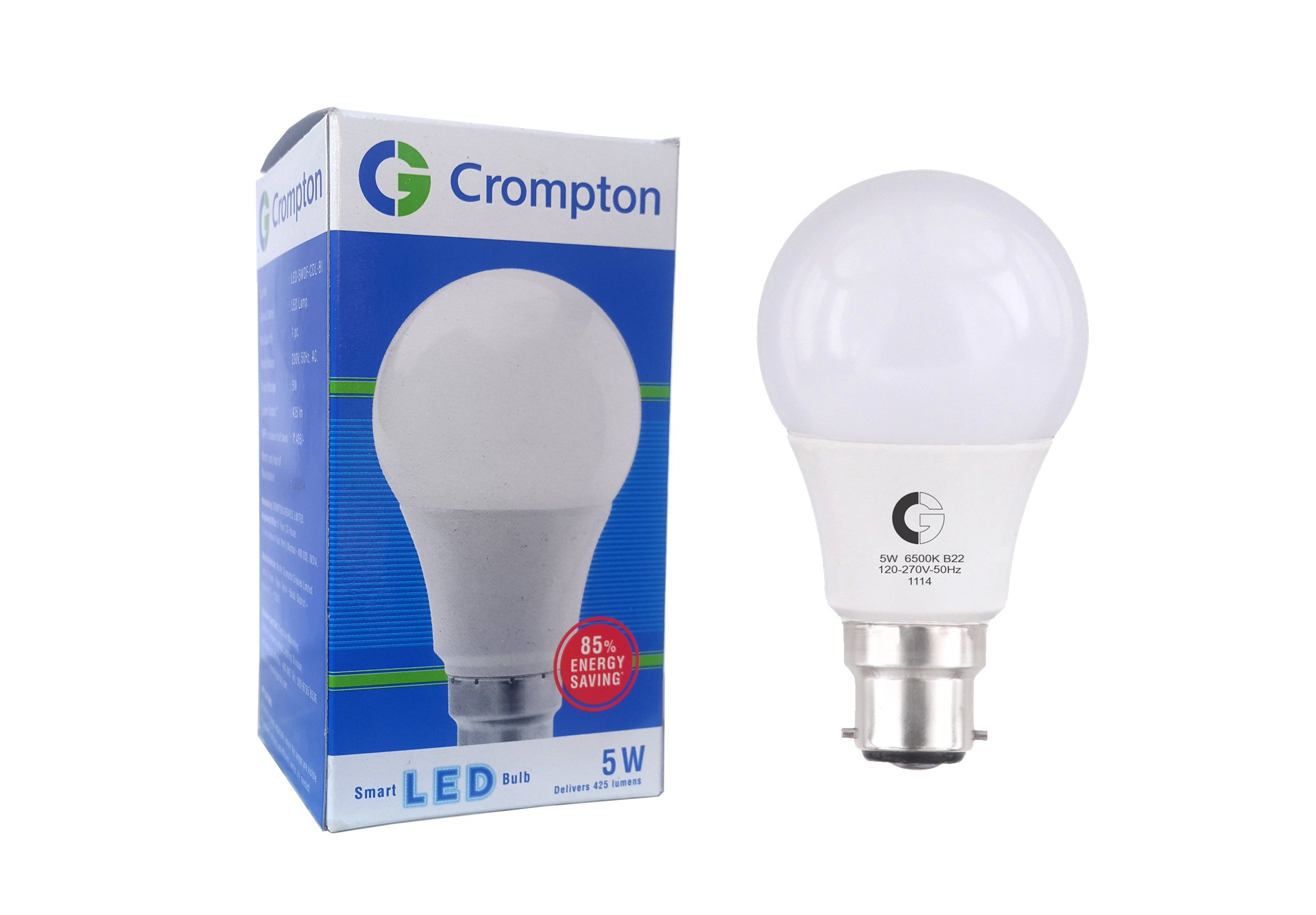 Crompton LSB Series 5-Watt LED Lamp (Cool Day Light)