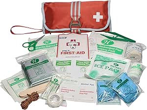 Kurgo Portable Dog First Aid Kit, Pet Medical Kit (50 Piece), One Size, Paprika