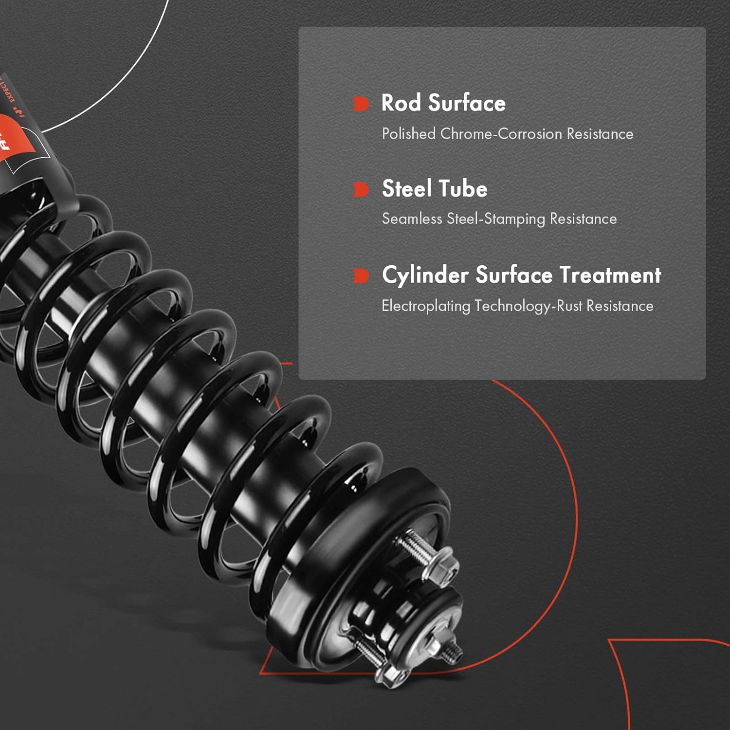 A-Premium Set (4) Front and Rear Complete Strut & Coil Spring Assembly Compatible with Honda - 1997 1998 1999 2000 2001 - CR-V CRV