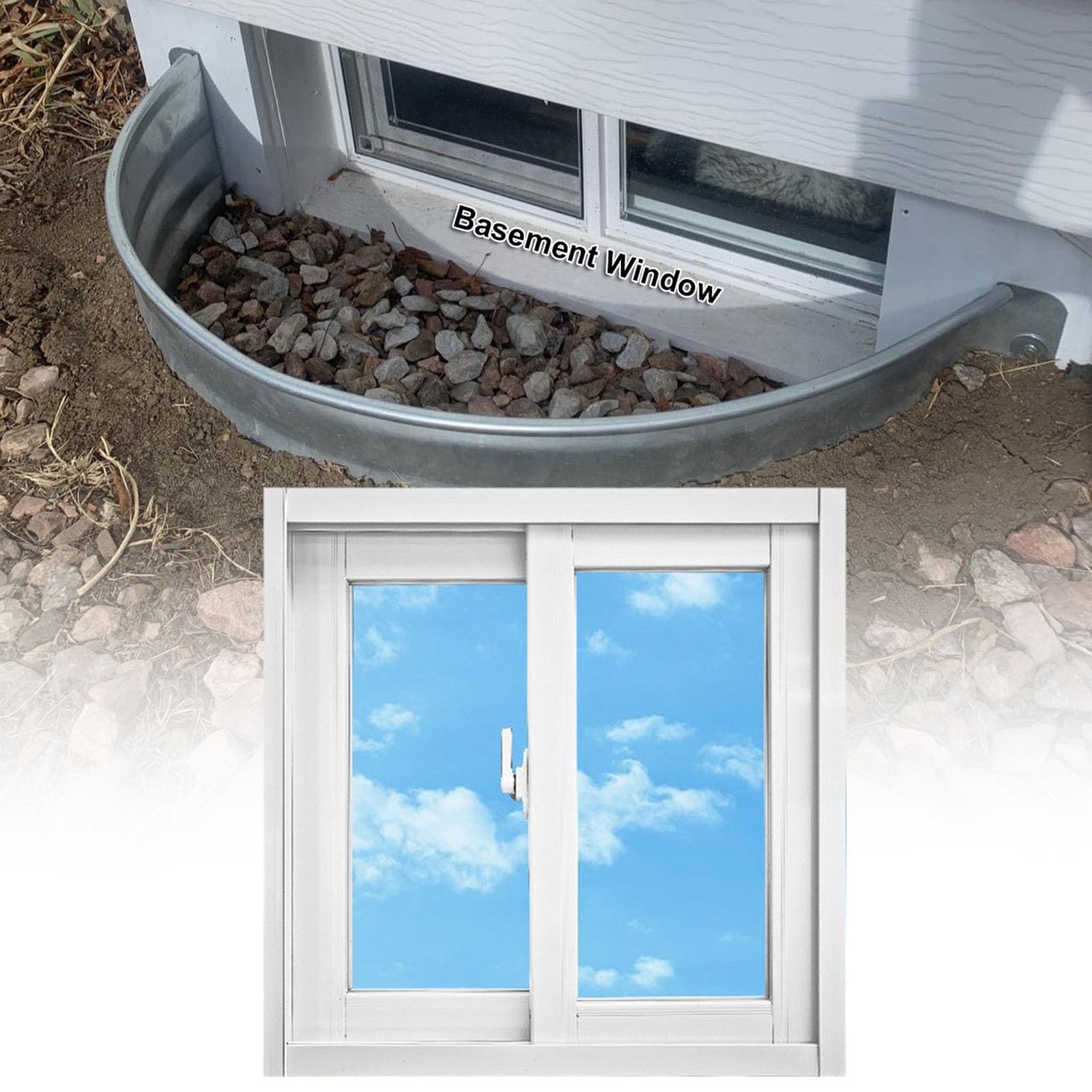 Ventana deslizante de aluminio ideal para iluminar y ventilar tu sótano o baño con seguridad