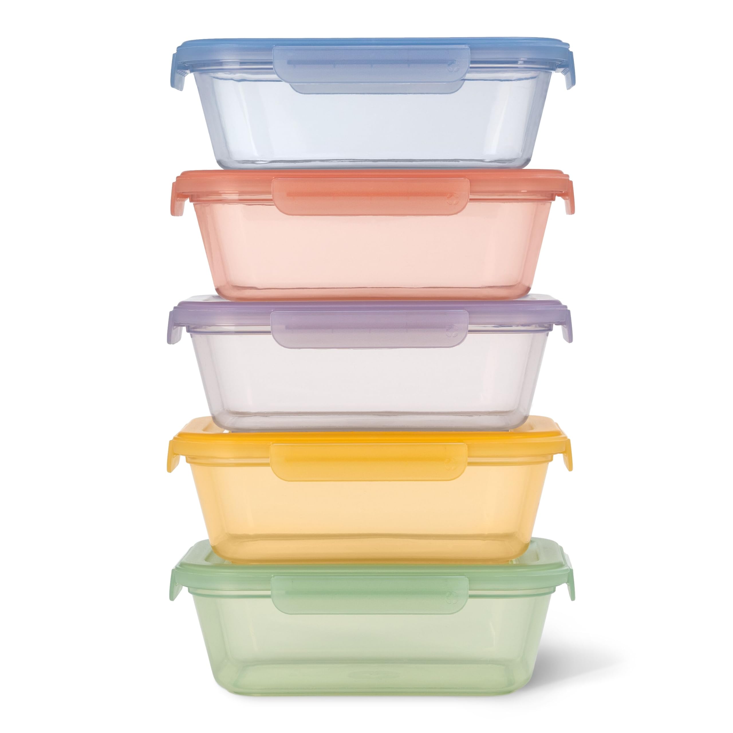 Ello Snap &amp; Nest 4.5 Cup Plastic Meal Prep Set, 10 Piece, Desert Festival