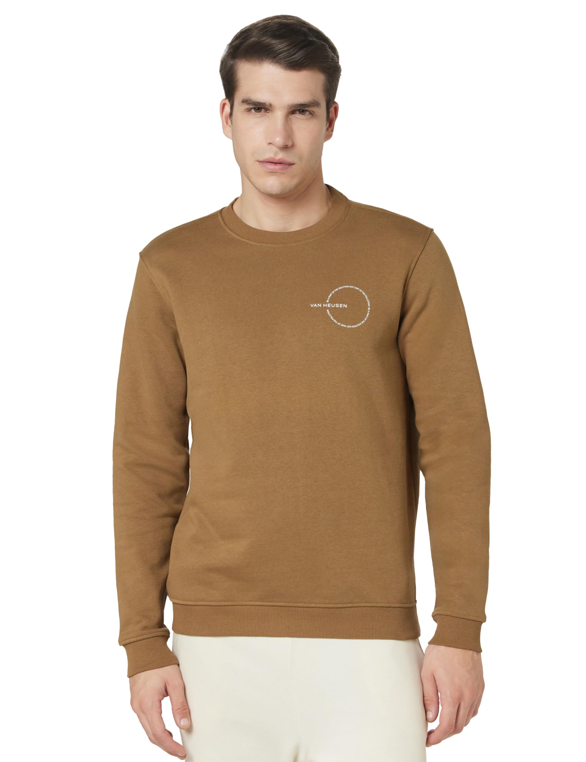 Van Heusen Men's Graphic Print Regular Fit Full Sleeve Sweatshirt for Men| Comfortable Cotton Blend | Versatile Look-picture-30