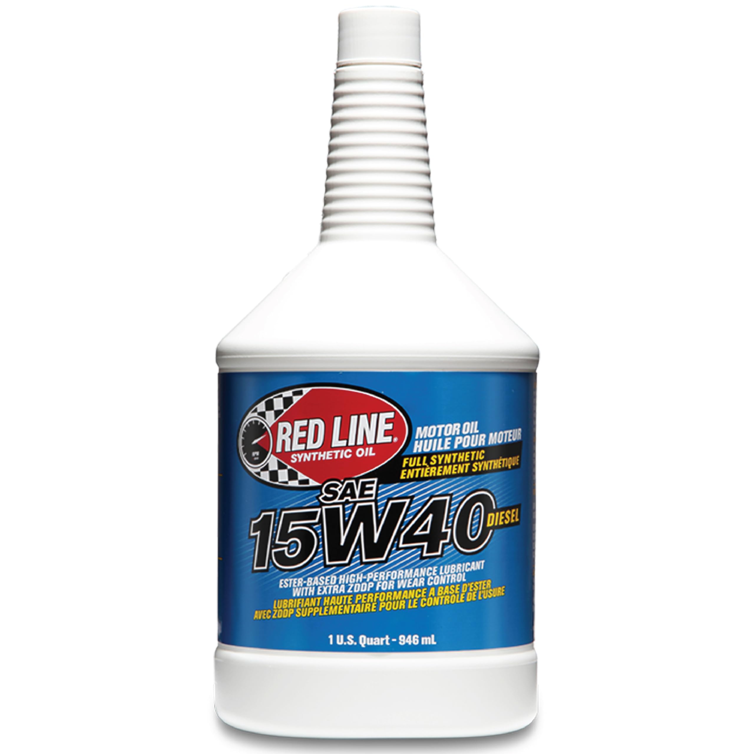 Red Line 21404 15W40 Synthetic Diesel Motor Oil - 1 Quart (12 Pack)