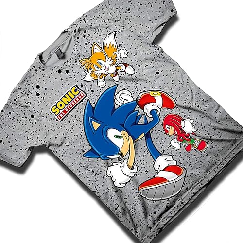 Miniatura 3 de SEGA Sonic The Hedgehog Shirt - Camiseta oficial con Sonic, colas y nudillos - The Hedgehog Trio