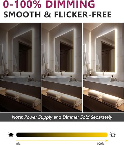 Miniatura 5 de EMITEVER Tira de luces LED impermeables de color blanco neutro 4000 K, cinta de luz LED de 16.4 pies para exteriores de 24 V, IP67, 2.9 Wpies,