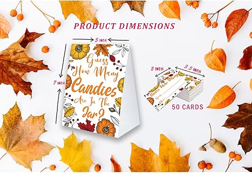 Miniatura 2 de Juego de fiesta del día de Acción de Gracias, adivina cuántos hay en el frasco, suministros de regalos de fiesta del día de Acción de Gracias,