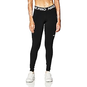 Nike Damen W Np 365 Tights, Black/White, M EU