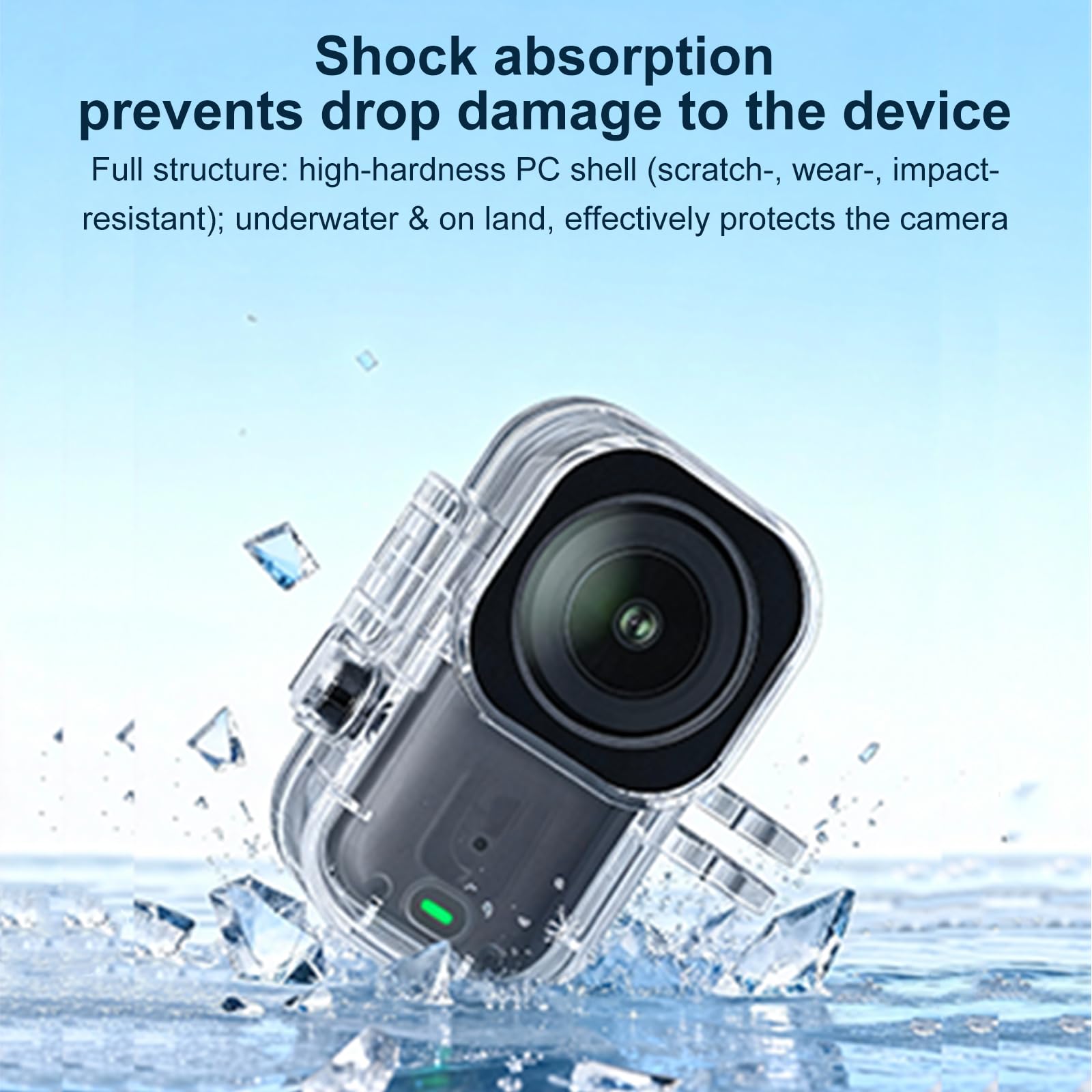 Custodia impermeabile per DJI Osmo Nano, 45M Waterproof Case subacquea Custodia subacquea Camera Borsa protettiva Dive Case Accessori per DJI Osmo Nano Fotocamera