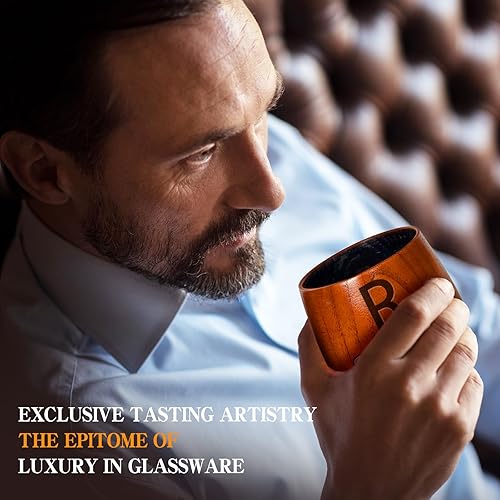 Miniatura 5 de Vasos de whisky de madera personalizados, regalos de bourbon carbonizado grabados personalizados para hombres que lo tienen todo, vaso para beber,