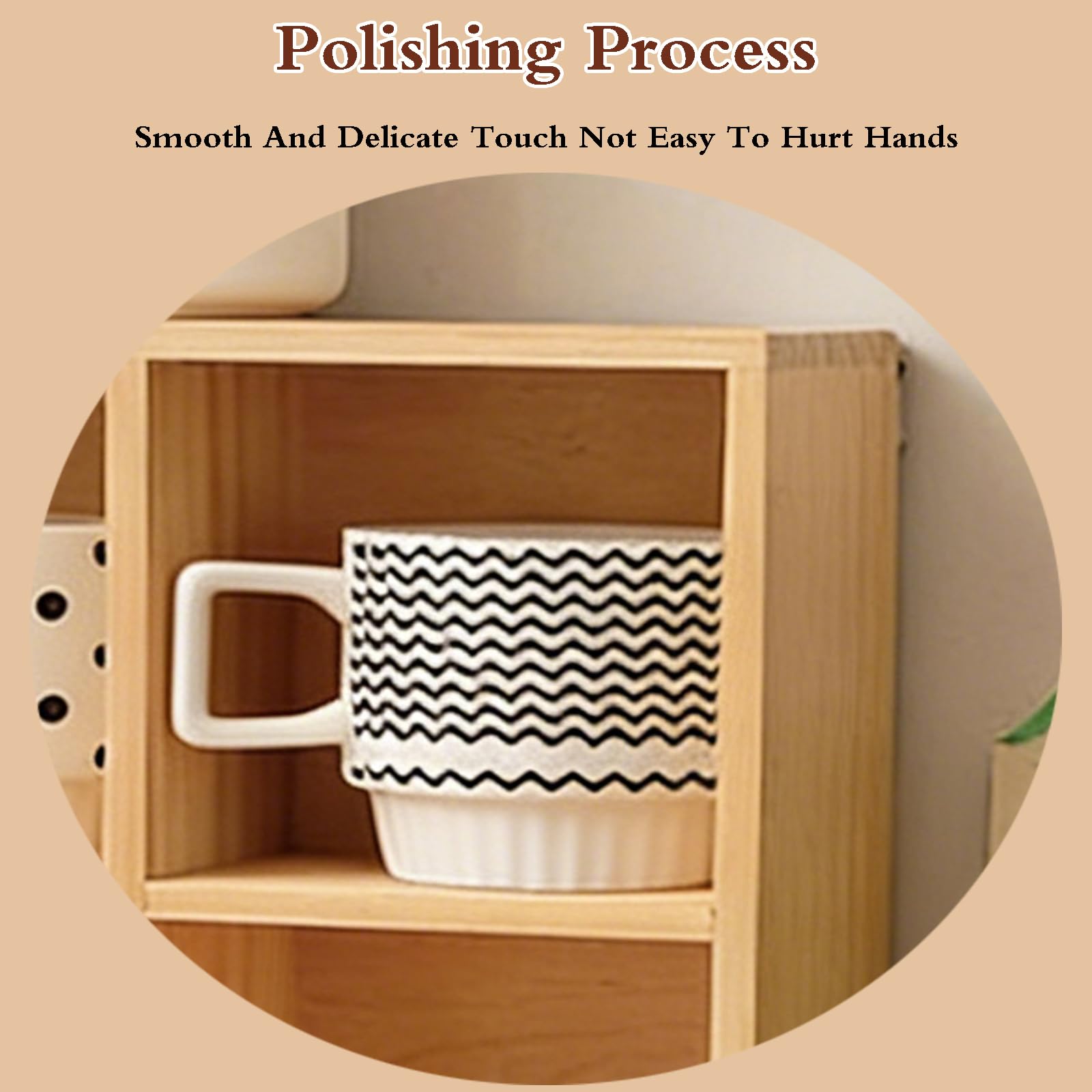 Wandregal FüR Tassen,Antikes Regal FüR SammlerstüCke,Rustikales Holzregal FüR Kaffeetassen,Tassenregal Stehend Setzkasten,Segment-Design,FüR Tassen,GewüRzes,KüChenzubehöR