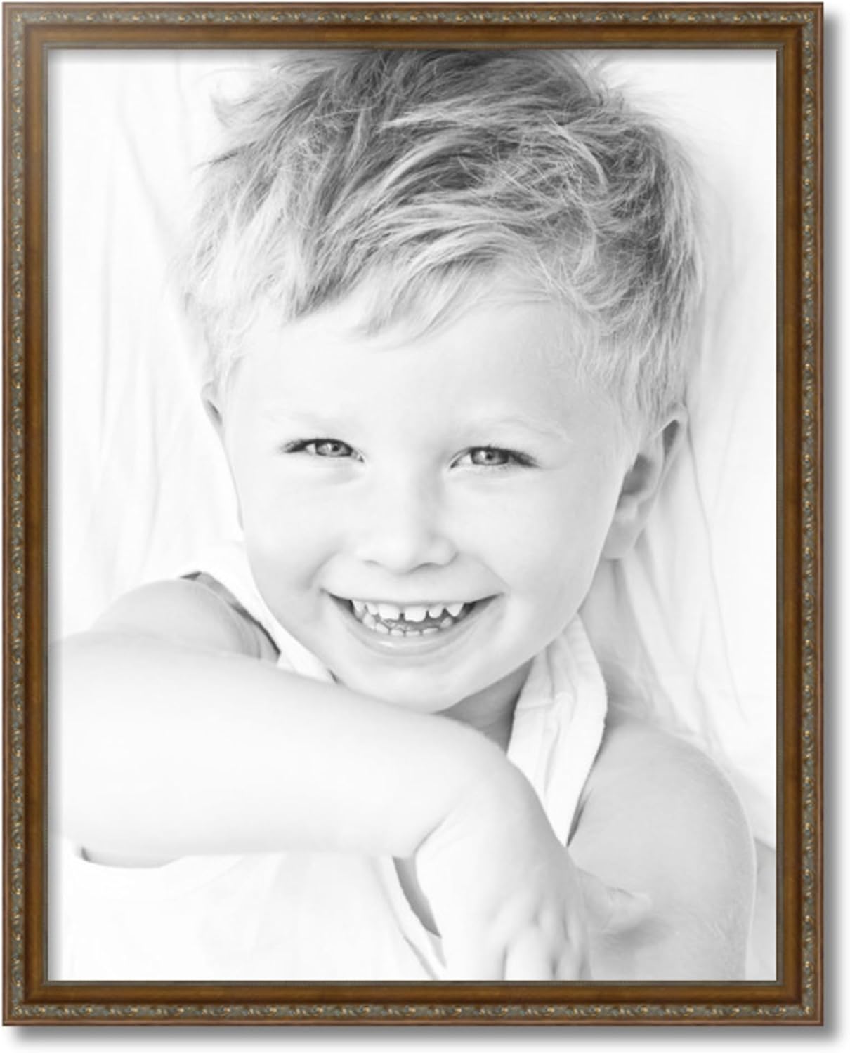 Dark Gold Ornate Wood Wall Picture Frame, 22x28