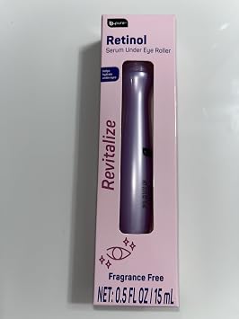B.pure Retinol Serum Under Eye Roller, Fragrance Free, with Hyaluronic Acid and Retinol, 0.5 FL OZ