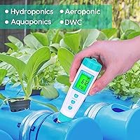 Vista 7 de YINMIK Medidor de pH digital con sonda extra reemplazable, probador de pH de bolsillo para hidroponía, probador de agua preciso para piscina
