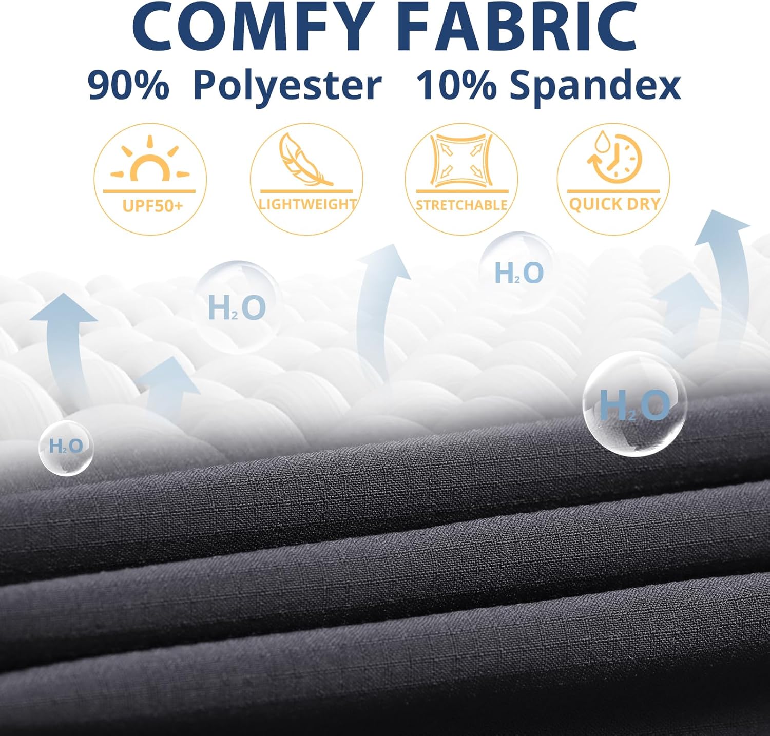 Hiauspor Hiking Pants Women Convertible Lightweight Zip Off Pants Quick Dry Outdoor Stretch Pants UPF 50+ Trousers - Image 5