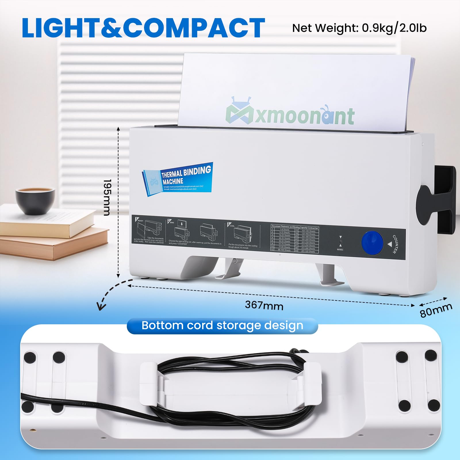Mxmoonant Machine à relier thermique TH-36