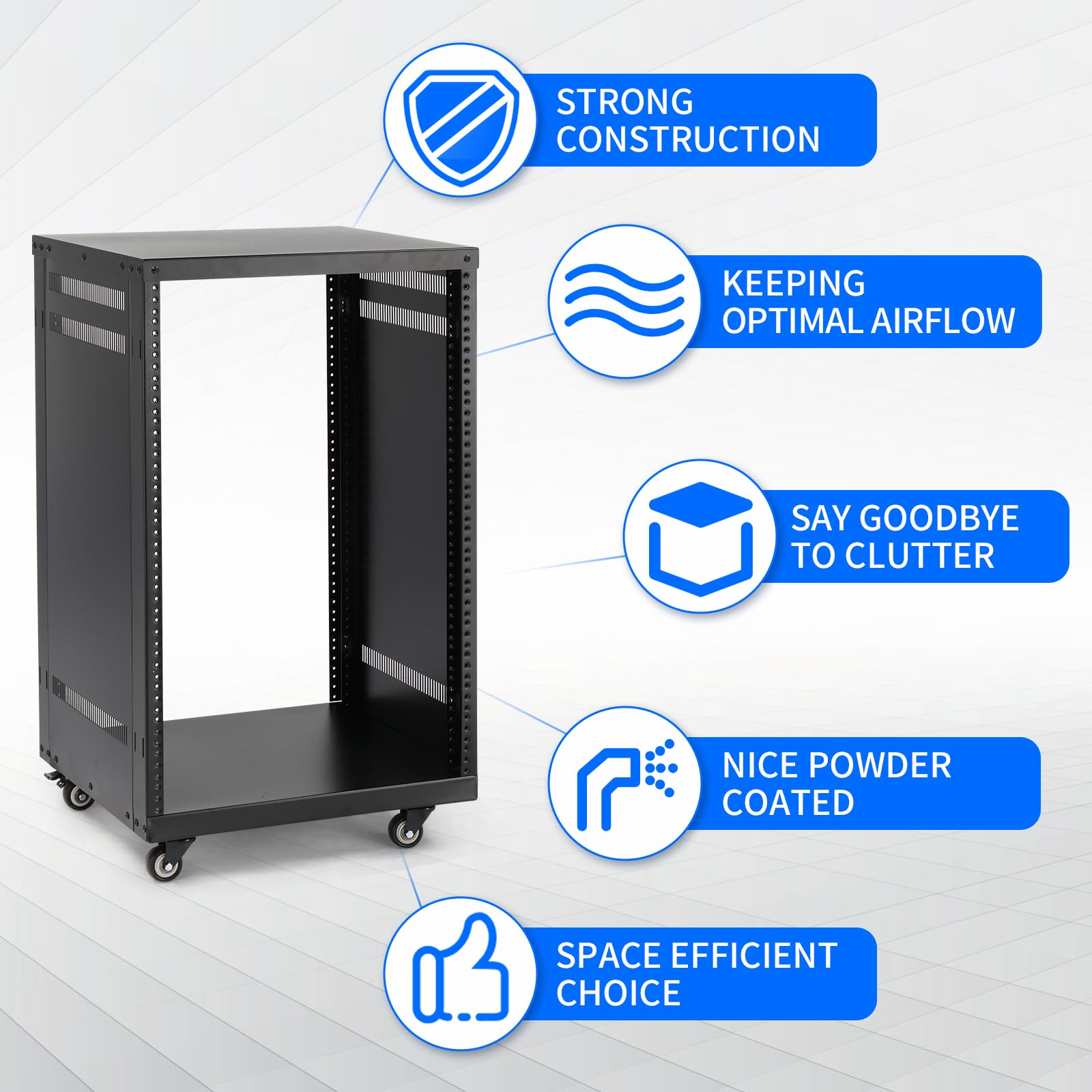 Amazon.com: Ktaxon 16U AV Rack with Removable Side Panels and