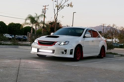 Miniatura 4 de iJDMTOY Barra de luz LED de 25 pulgadas para montaje en rejilla inferior compatible con Subaru Impreza WRXSTI, Incl 2011-14 (1) Barra de luz LED de