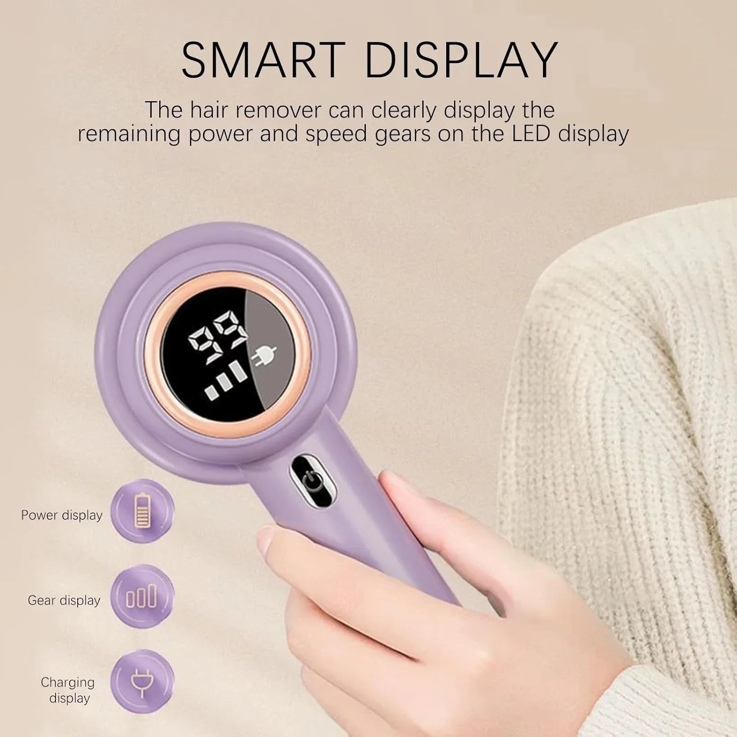 Lint Remover Lint Remove for Clothing Electric Sweater Fabric Balls Shaver Pellet Fluff Fuzz Remover Rechargerable Plush Remover Fabric Shaver (Color : White Three Head)