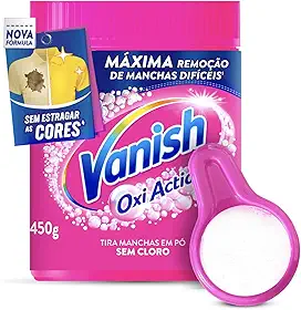 Vanish Tira Manchas em Pó Oxi Action para Roupas Coloridas 450g