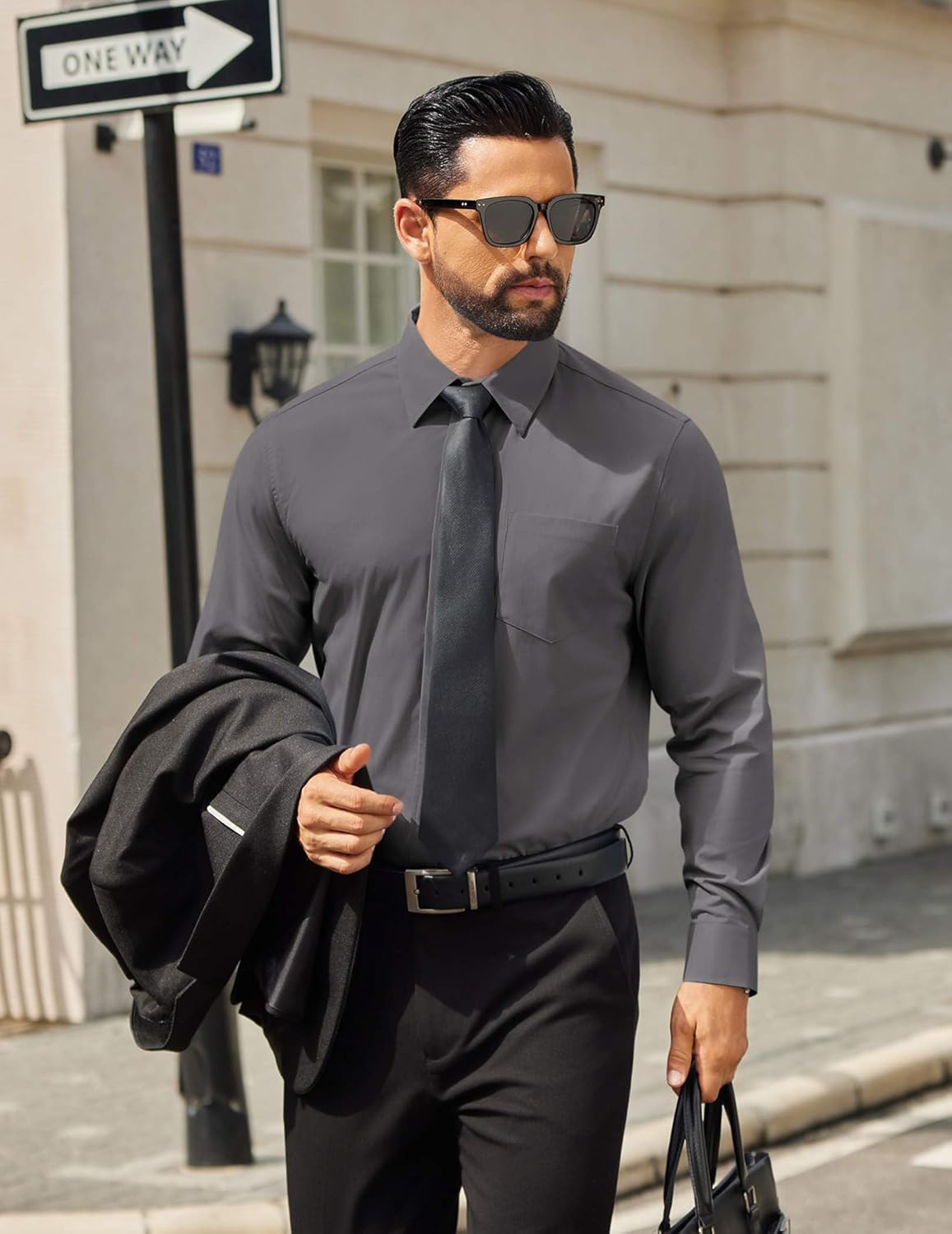 COOFANDY Mens Dress Shirts Long Sleeve Poplin Formal Shirt Casual Button Down Shirts - Image 5