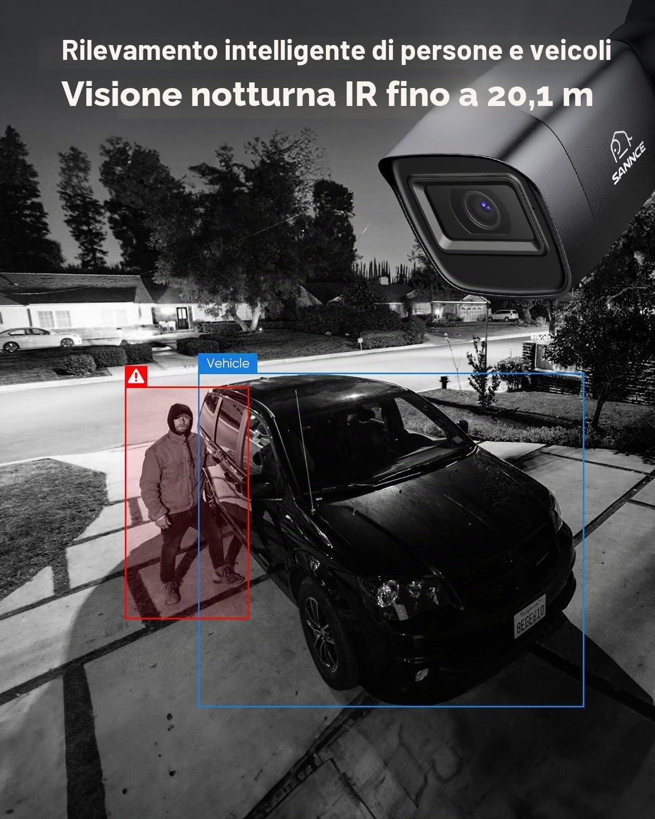 SANNCE 8 CH 1080 N DVR HDMI H.264 CCTV Registratore Video Digitale Digital Video Recorder Sistema di sicurezza rilevamento di movimento souveiller per computer o smartphone