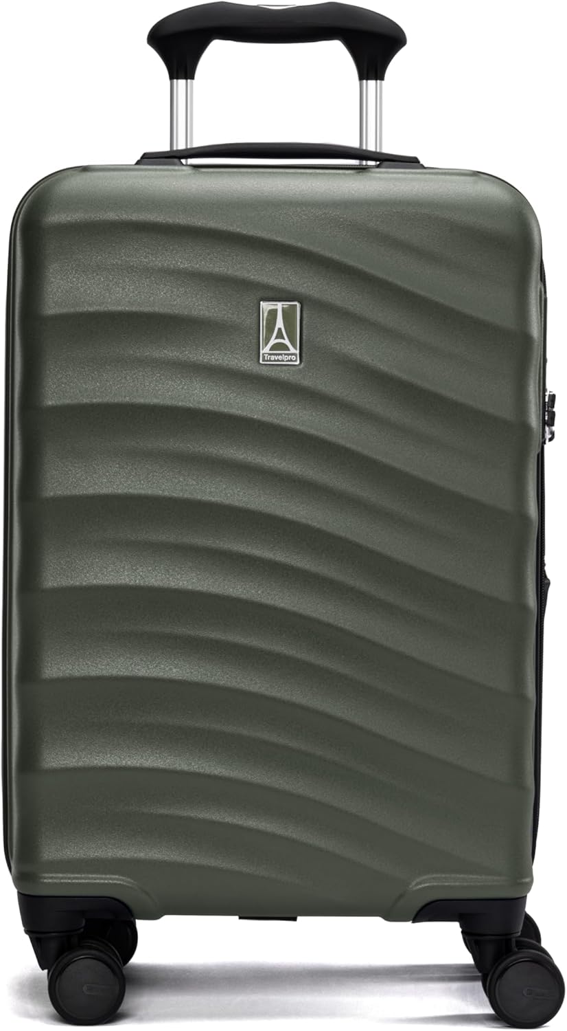 Travelpro Maxlite Air V2 Hardside Expandable Carry on Luggage, 8 Spinner Wheels, Lightweight Hard Shell Suitcase, TSA lock, Slate Green, Compact Carry On 20-Inch Carry On 20-Inch Slate Green