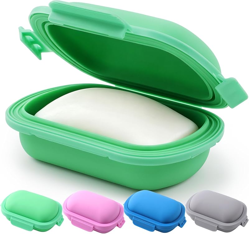 Estojo de silicone para sabonete Boolydar, Verde, 1 unidade