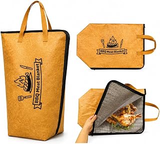 Grilling Gifts for Dad BBQ Blanket for Resting Meat Bag,Reusable Smoker Grilling Bag Cooking BBQ Accessories for BBQ Lovers Husband Boyfriend Men Christmas (21in)